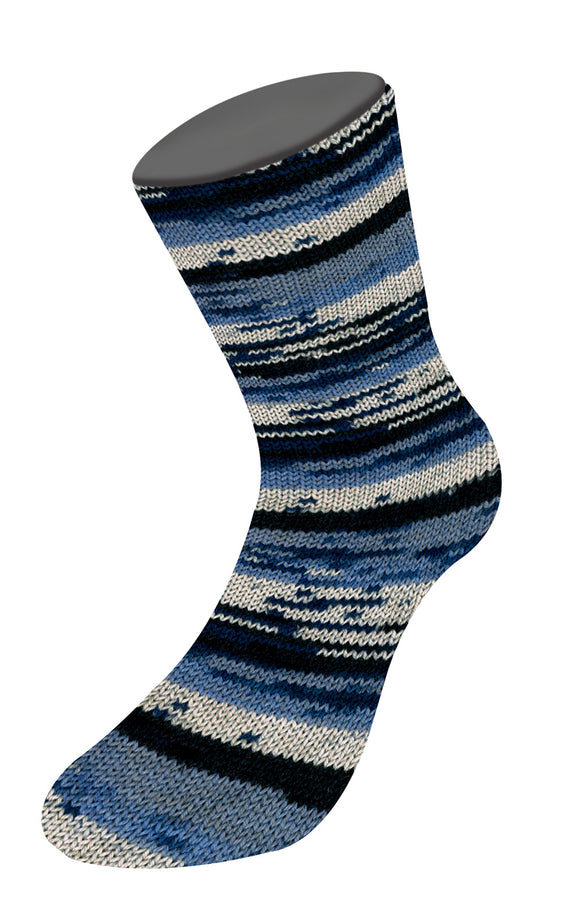 Meilenweit 6-FACH 150g Denim Mix Blue